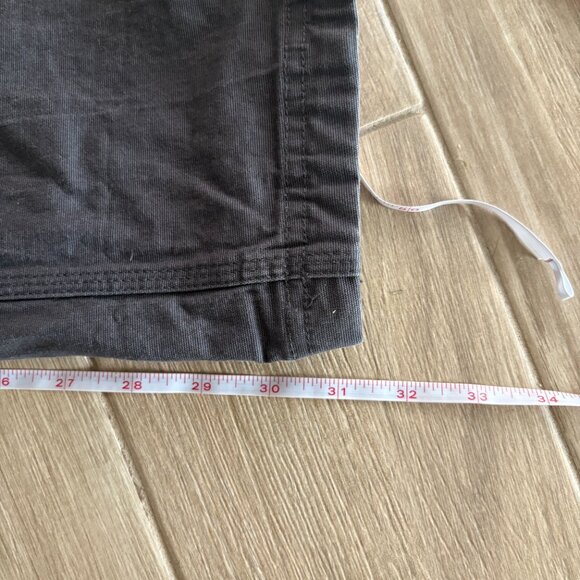 Duluth Trading Fire Hose Cargo Pants Women's 12 Dark Grey Work Relaxed Pockets - Picture 10 of 10